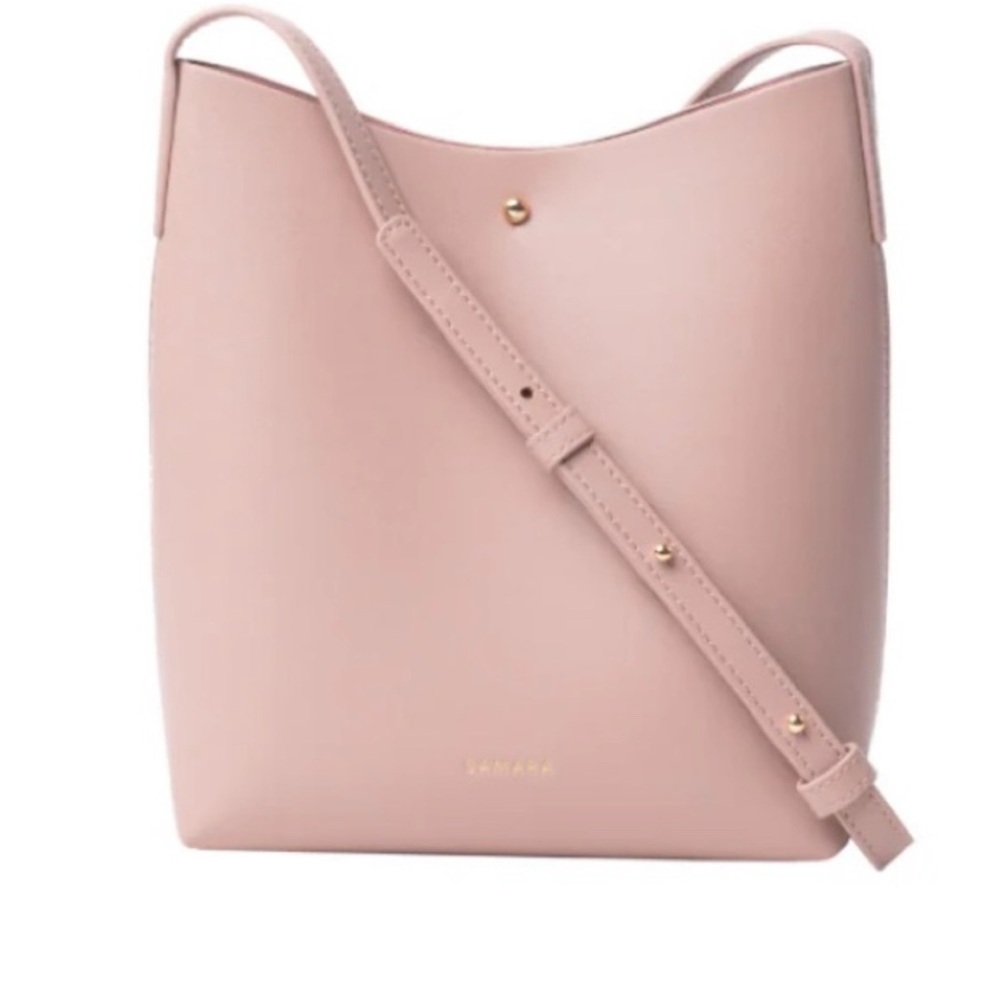 Anthropologie Samara Mauve Pink Vegan Leather Bag NWOT